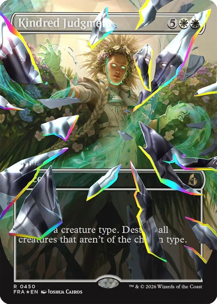 Image for Kindred Judgment (Borderless) (Facet Foil) (450) (FRA) - Magic: The Gathering