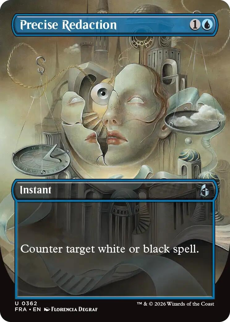 Image for Precise Redaction (Borderless) (362) (FRA) - Magic: The Gathering
