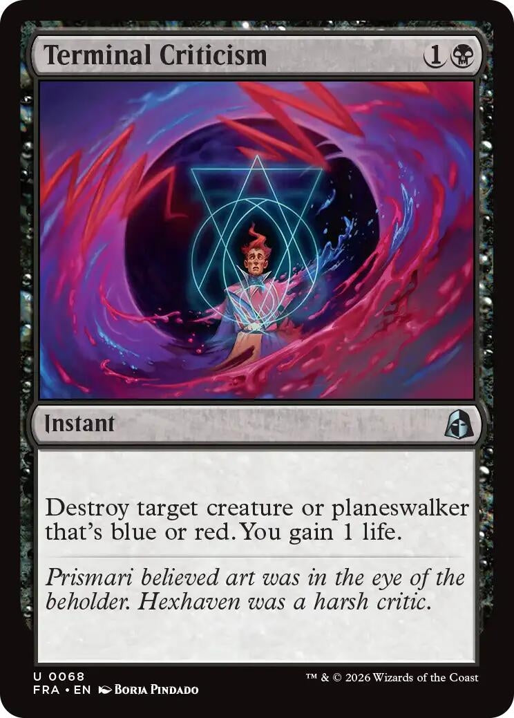 Image for Terminal Criticism (68) (FRA) - Magic: The Gathering