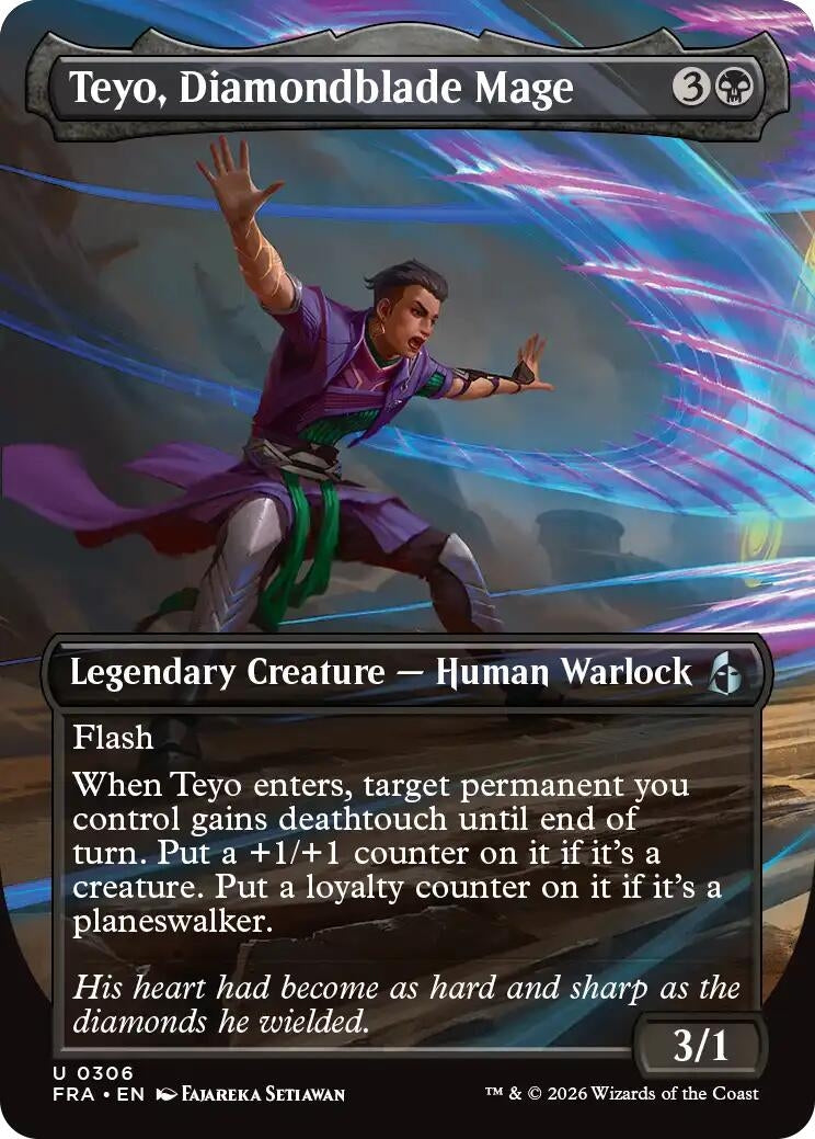 Image for Teyo, Diamondblade Mage (Borderless) (306) (FRA) - Magic: The Gathering