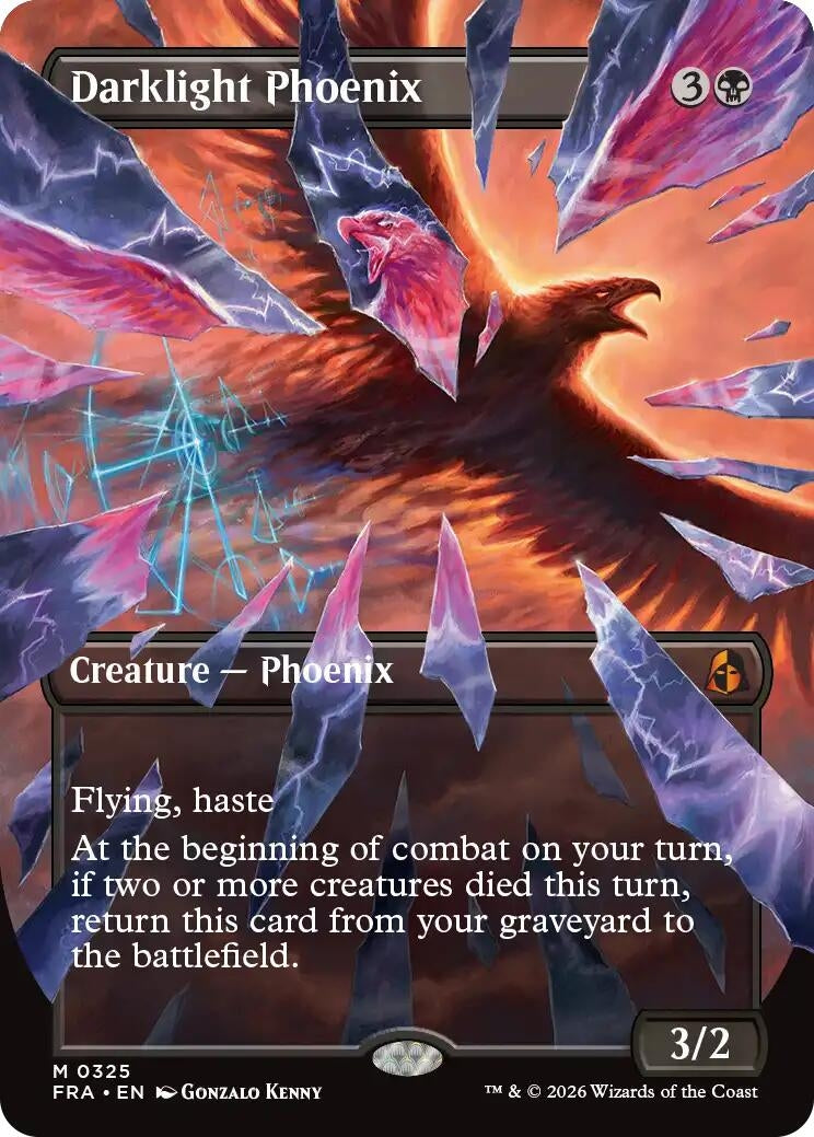 Image for Darklight Phoenix (Borderless) (0325) (325) (FRA) - Magic: The Gathering