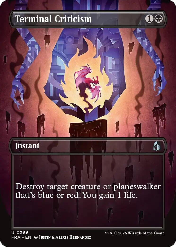 Image for Terminal Criticism (Borderless) (366) (FRA) - Magic: The Gathering