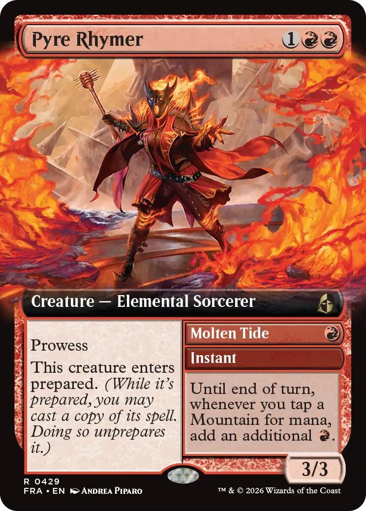 Image for Pyre Rhymer (Extended Art) (429) (FRA) - Magic: The Gathering