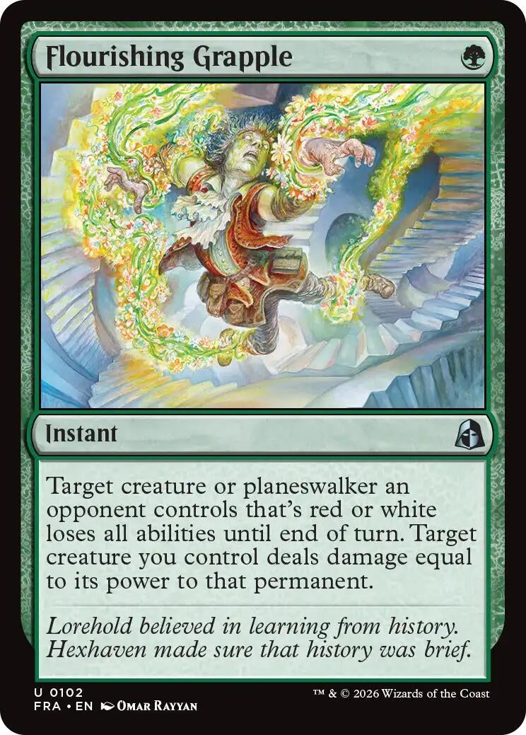 Image for Flourishing Grapple (102) (FRA) - Magic: The Gathering