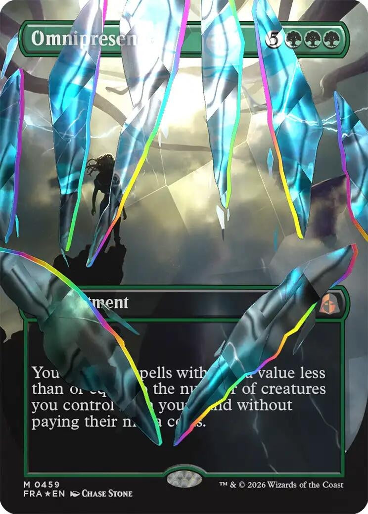 Image for Omnipresence (Borderless) (Facet Foil) (0459) (459) (FRA) - Magic: The Gathering