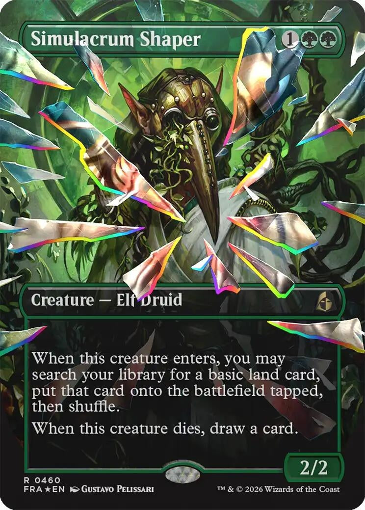 Image for Simulacrum Shaper (Borderless) (Facet Foil) (460) (FRA) - Magic: The Gathering