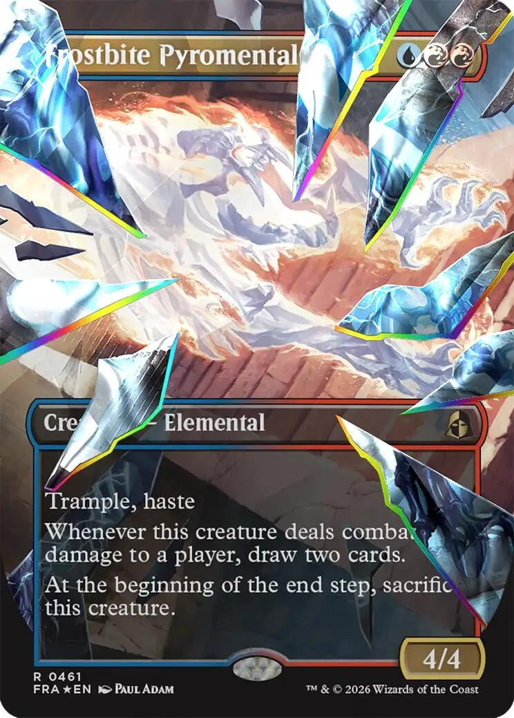 Image for Frostbite Pyromental (Borderless) (Facet Foil) (461) (FRA) - Magic: The Gathering