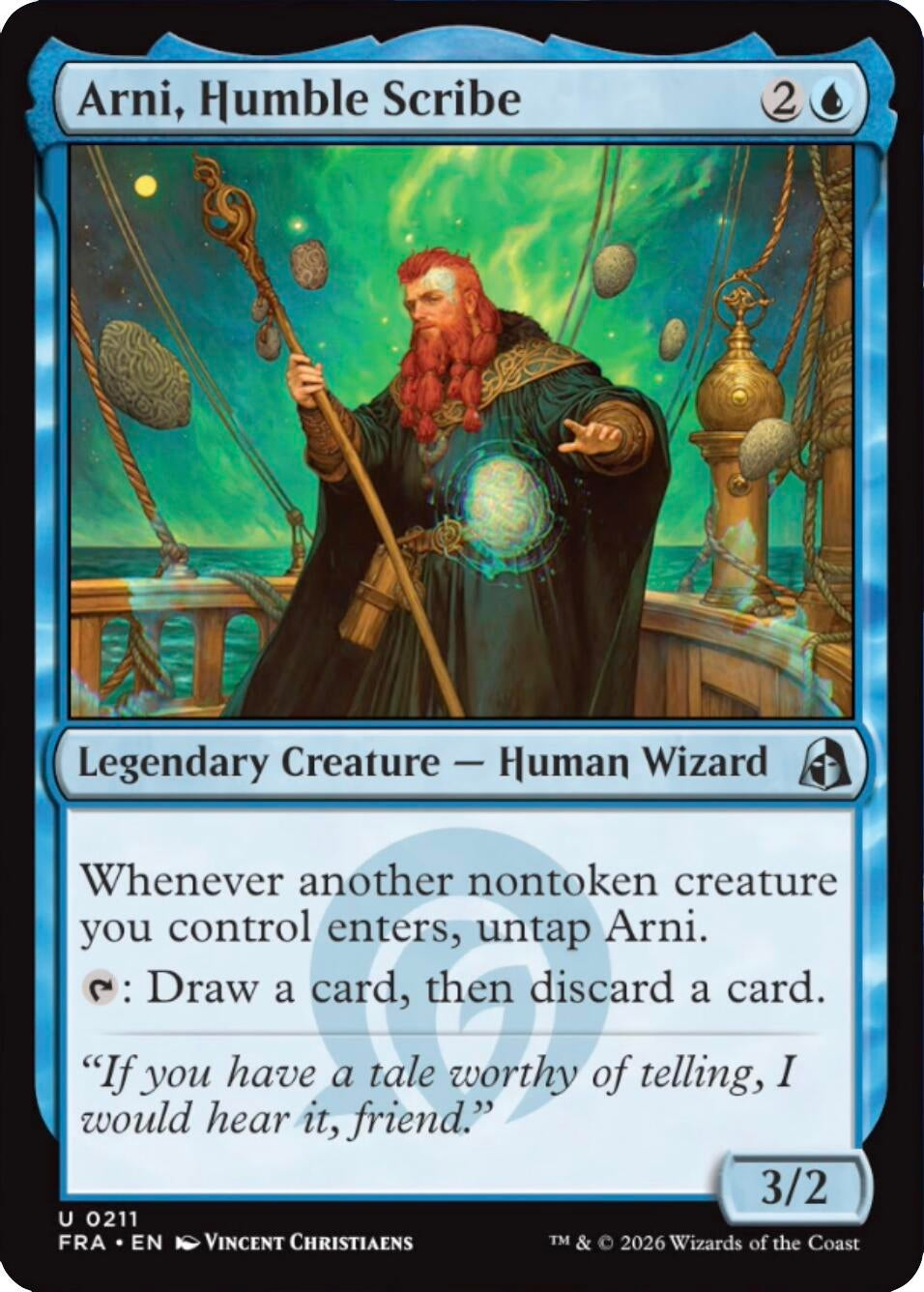 Image for Arni, Humble Scribe (211) (FRA) - Magic: The Gathering