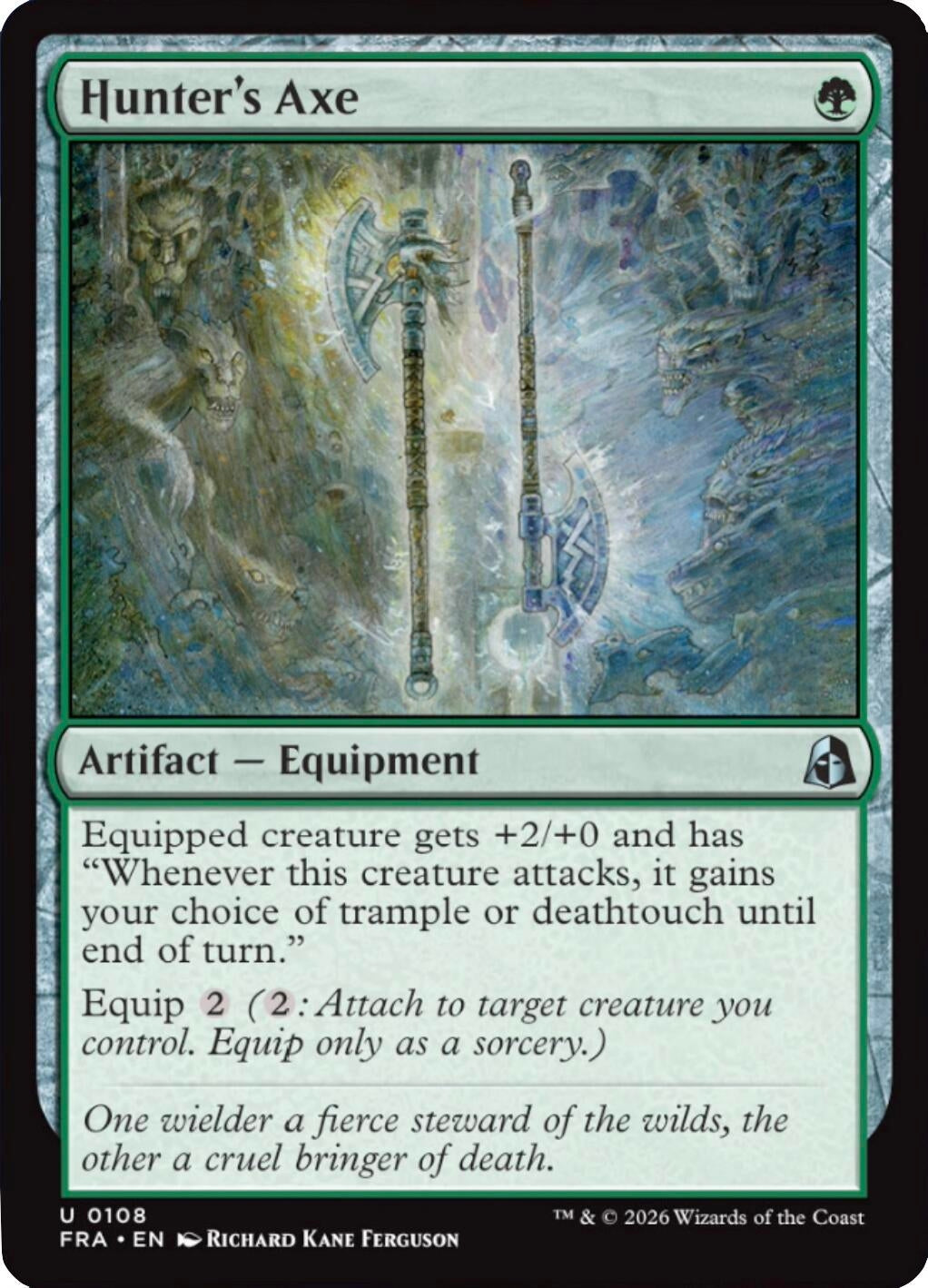 Image for Hunter's Axe (108) (FRA) - Magic: The Gathering