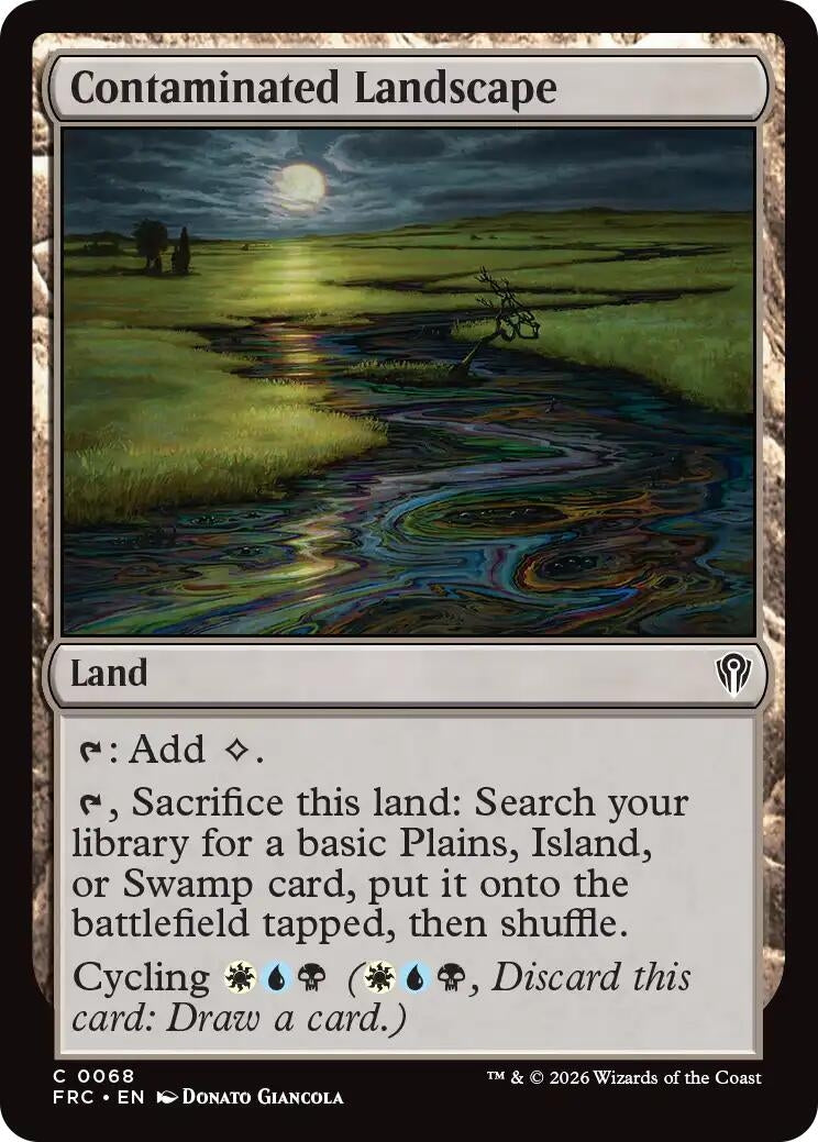 Image for Contaminated Landscape (68) - Magic: The Gathering