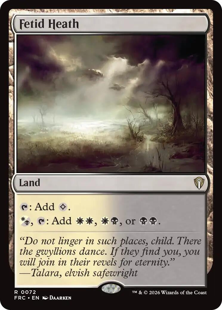 Image for Fetid Heath (72) - Magic: The Gathering