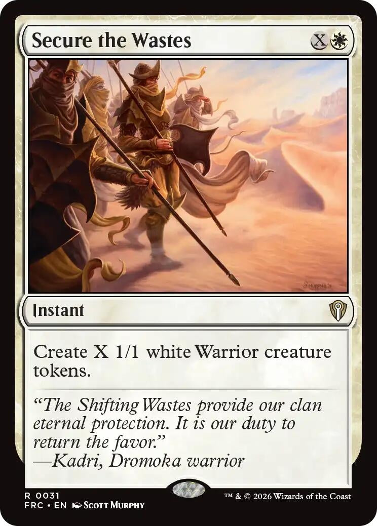 Image for Secure the Wastes (31) - Magic: The Gathering