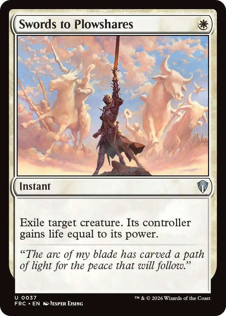 Image for Swords to Plowshares (37) - Magic: The Gathering