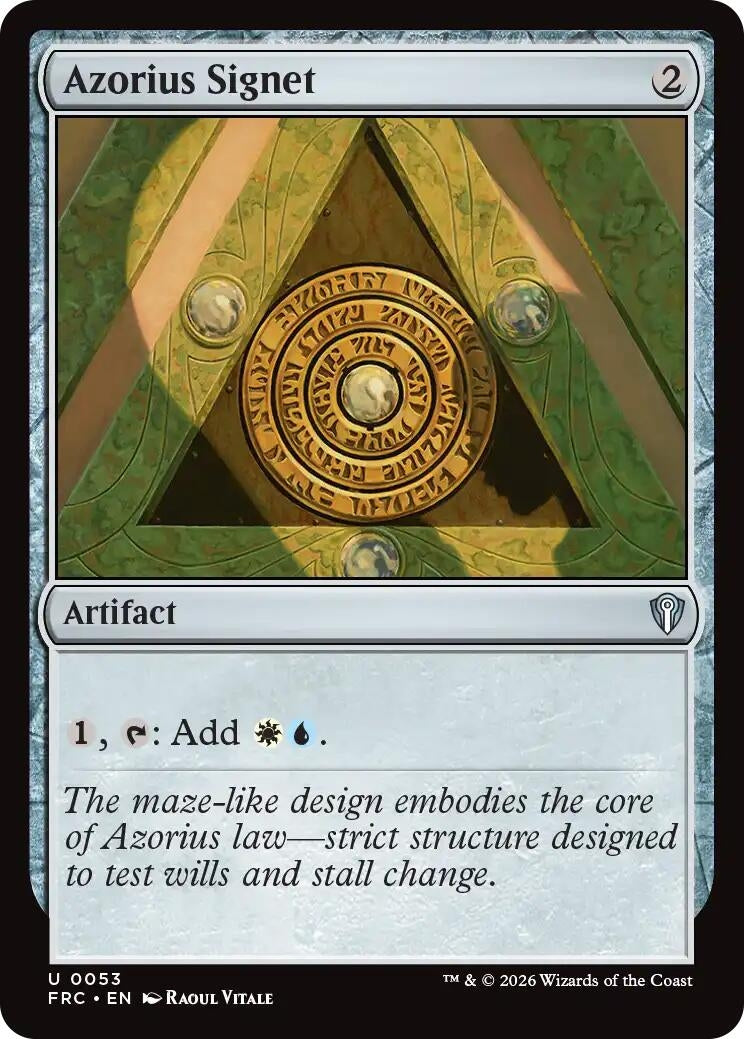 Image for Azorius Signet (53) - Magic: The Gathering