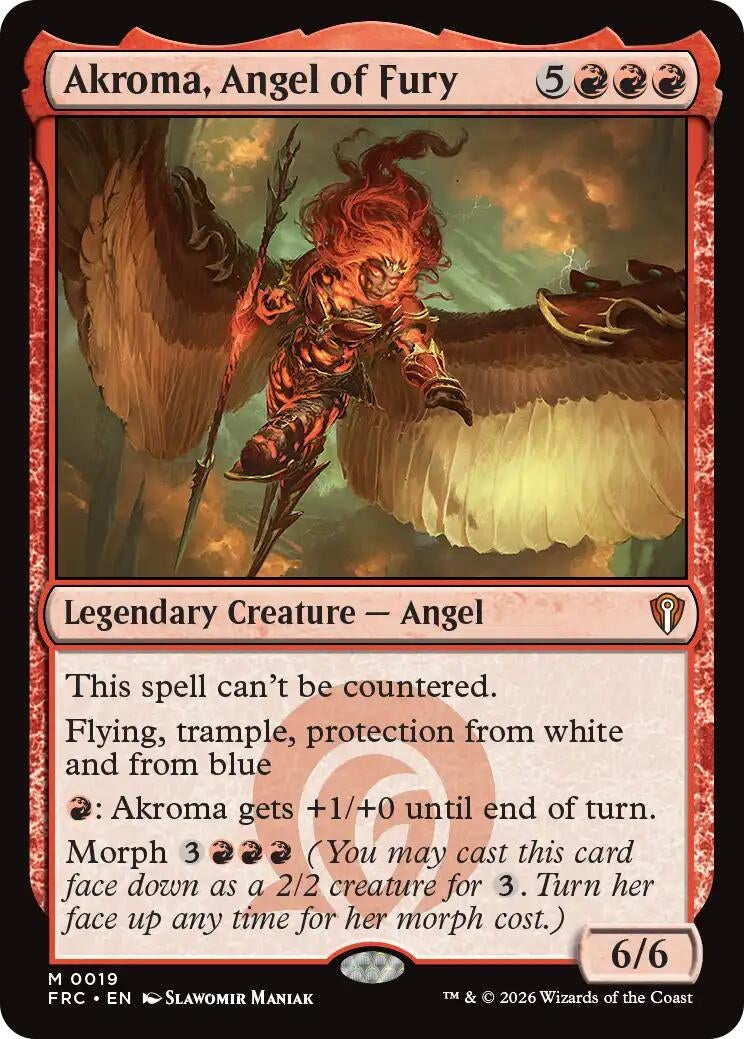Image for Akroma, Angel of Fury (19) - Magic: The Gathering