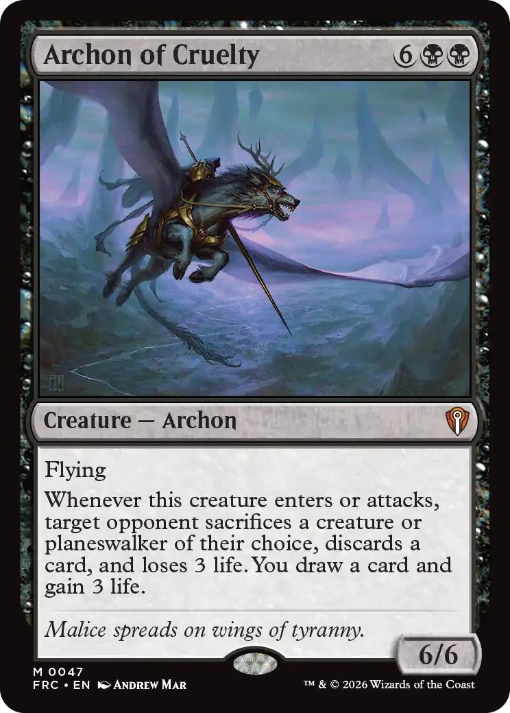 Image for Archon of Cruelty (47) - Magic: The Gathering