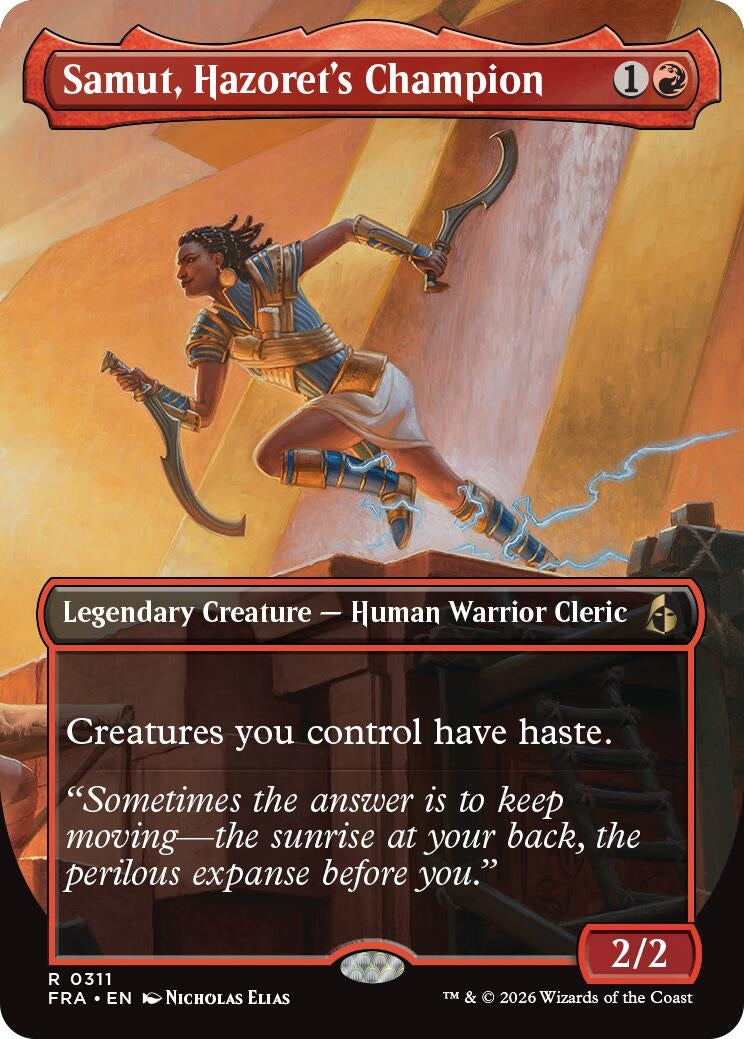 Image for Samut, Hazorer's Champion (Borderless) (311) (FRA) - Magic: The Gathering