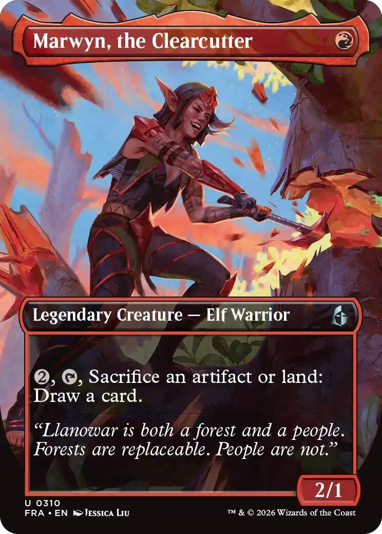 Image for Marwyn, the Clearcutter (Borderless) (310) (FRA) - Magic: The Gathering