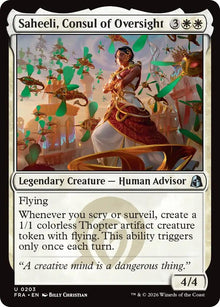 Image for Saheeli, Consul of Oversight (203) (FRA) - Magic: The Gathering