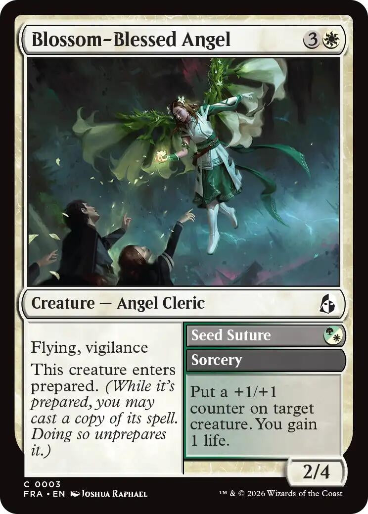 Image for Blossom-Blessed Angel (3) (FRA) - Magic: The Gathering
