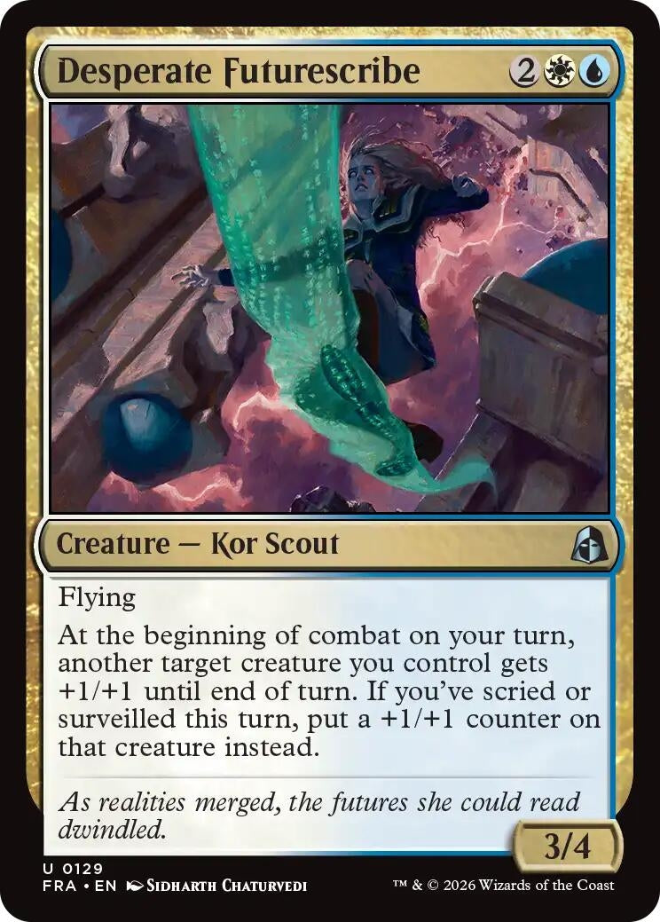 Image for Desperate Futurescribe (129) (FRA) - Magic: The Gathering