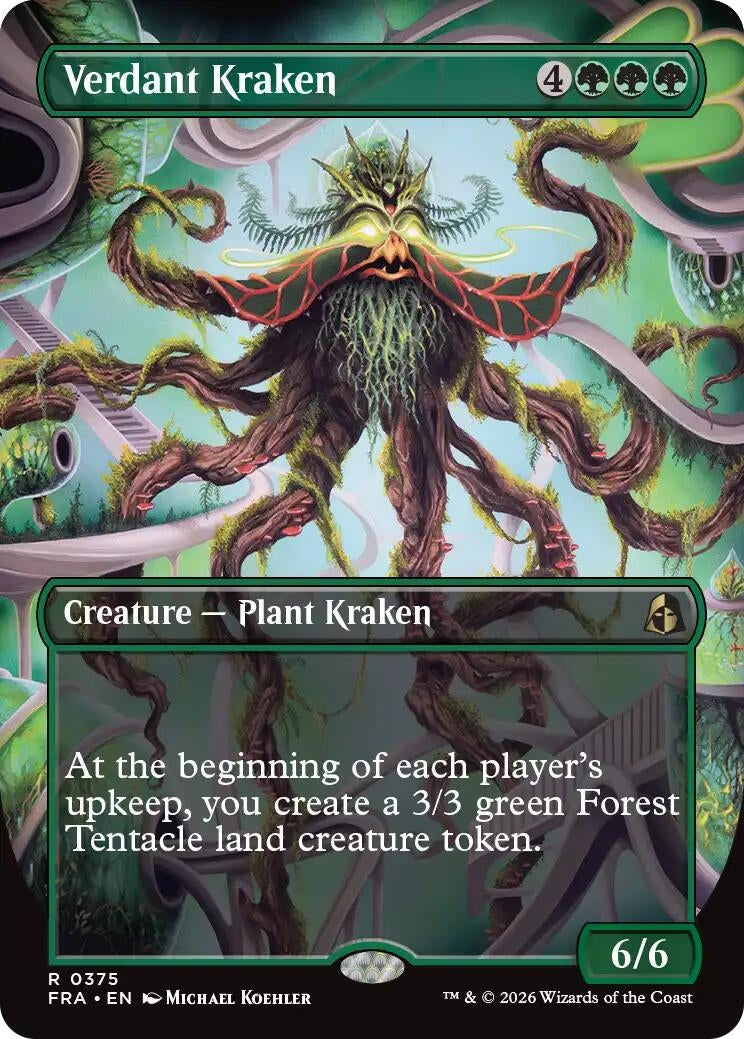 Image for Verdant Kraken (Borderless) (375) (FRA) - Magic: The Gathering