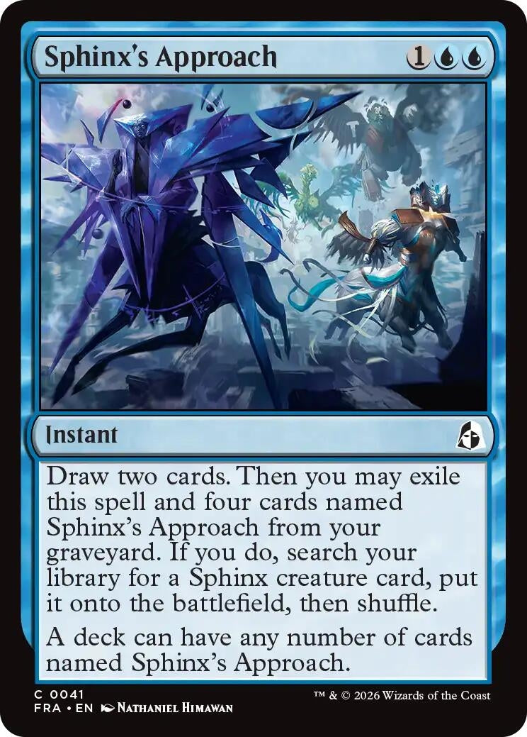 Image for Sphinx's Approach (41) (FRA) - Magic: The Gathering