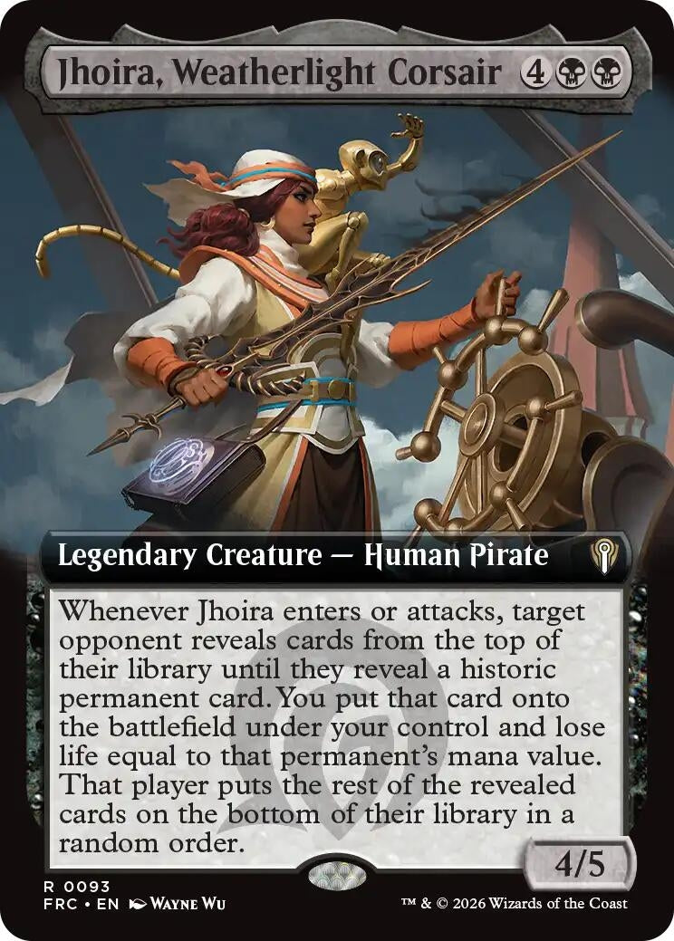 Image for Jhoira, Weatherlight Corsair (Extended Art) (93) - Magic: The Gathering
