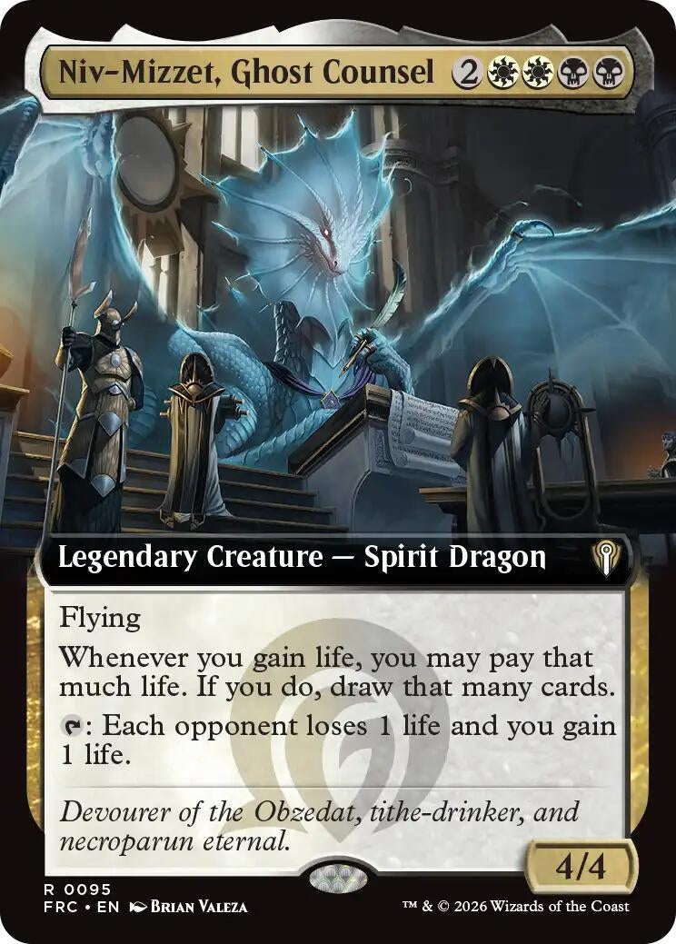 Image for Niv-Mizzet, Ghost Counsel (Extended Art) (95) - Magic: The Gathering