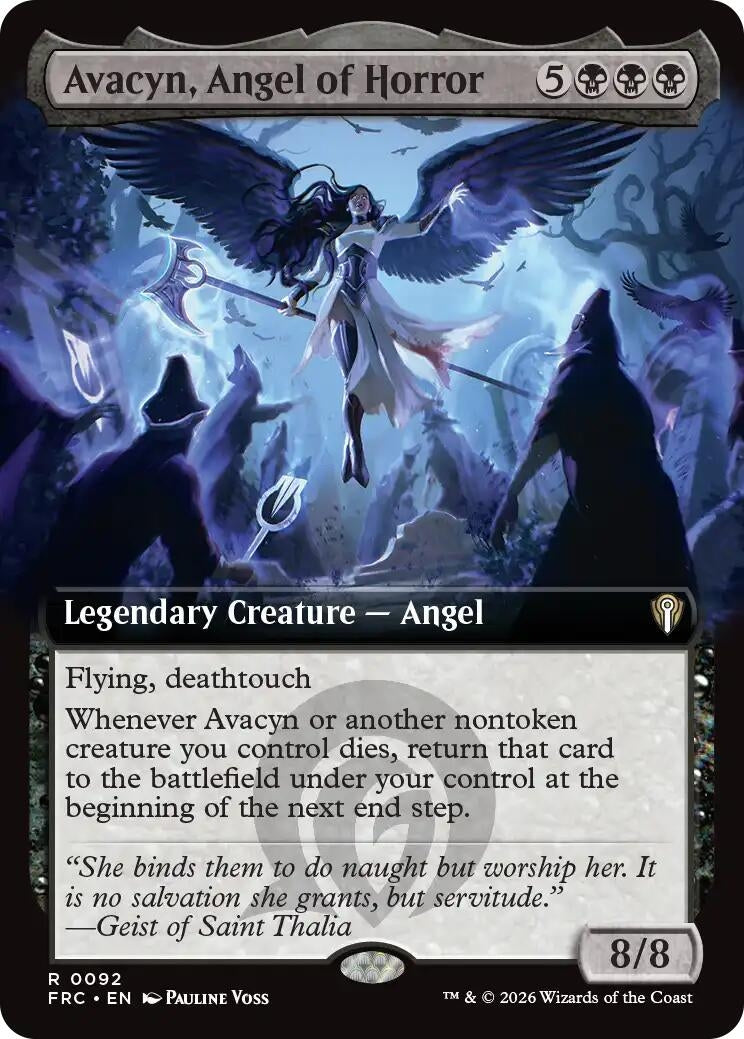 Image for Avacyn, Angel of Horror (Extended Art) (92) - Magic: The Gathering