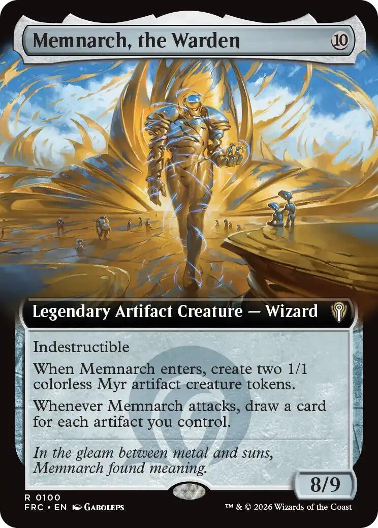 Image for Memnarch, the Warden (Extended Art) (100) - Magic: The Gathering