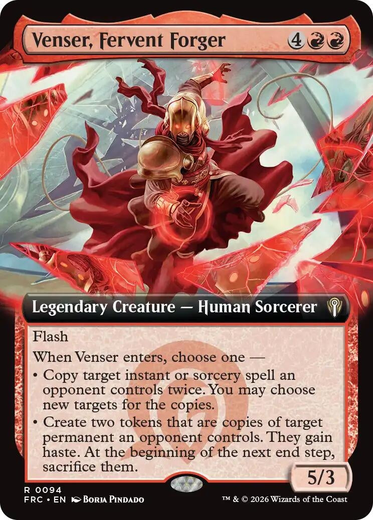 Image for Venser, Fervent Forger (Extended Art) (94) - Magic: The Gathering