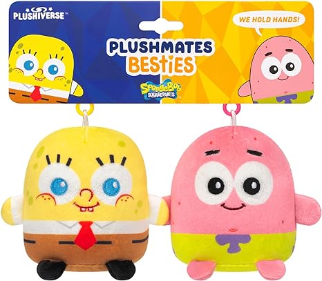 Teeturtle Plushiverse Spongebob and Patrick Plushmate Besties