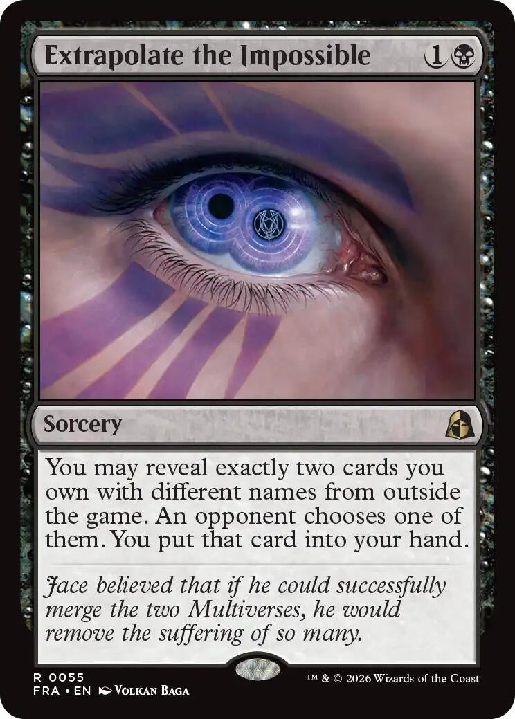 Image for Extrapolate the Impossible (55) (FRA) - Magic: The Gathering