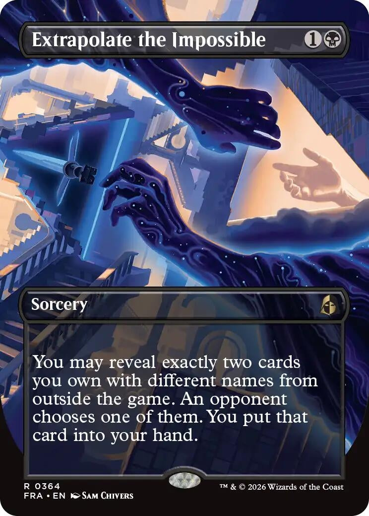 Image for Extrapolate the Impossible (Borderless) (364) (FRA) - Magic: The Gathering