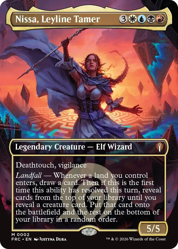 Image for Nissa, Leyline Tamer (Borderless) (2) - Magic: The Gathering