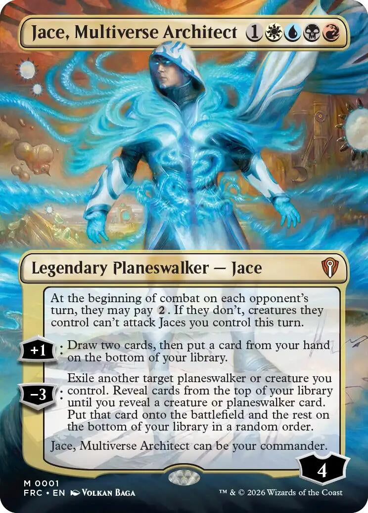 Image for Jace, Multiverse Architect (Borderless) (1) - Magic: The Gathering