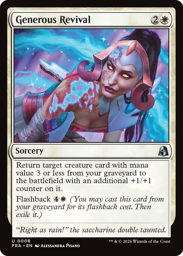 Image for Generous Revival (8) (FRA) - Magic: The Gathering