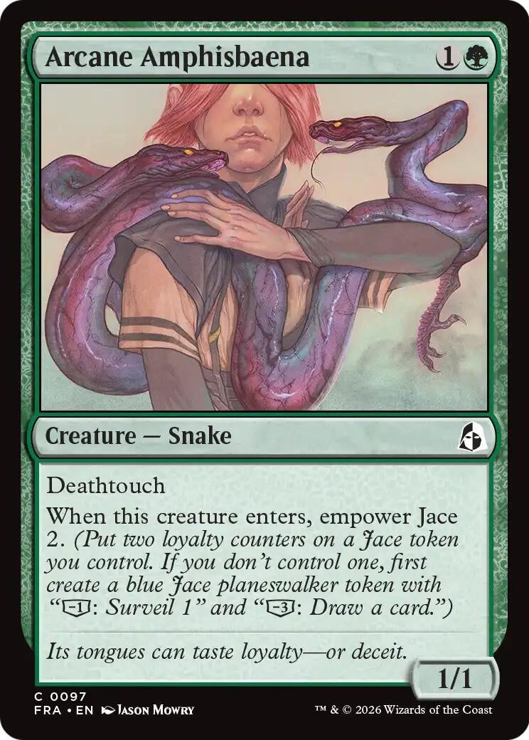 Image for Arcane Amphisbaena (97) (FRA) - Magic: The Gathering