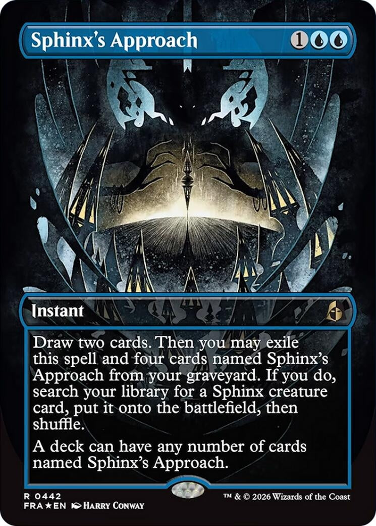 Image for Sphinx's Approach (Borderless) (442) (FRA) - Magic: The Gathering