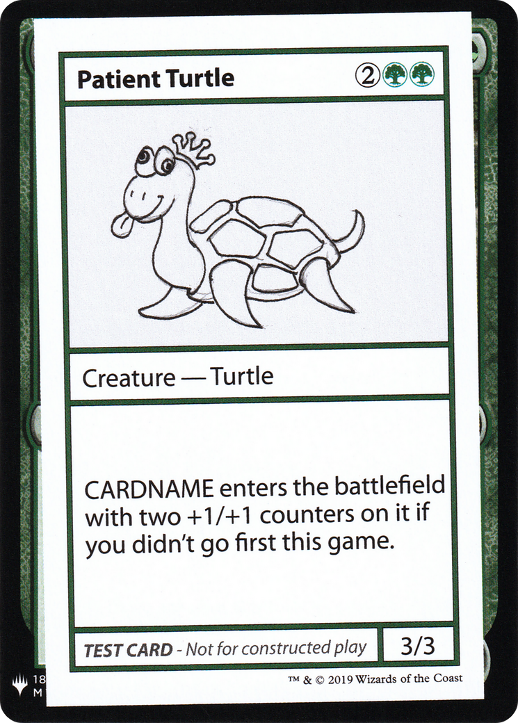 Patient Turtle [Mystery Booster Playtest Cards]