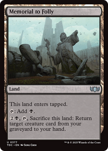 Memorial to Folly [Tarkir: Dragonstorm Commander]