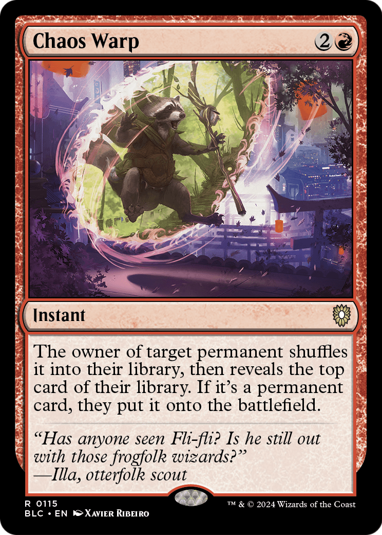 Chaos Warp [Bloomburrow Commander]