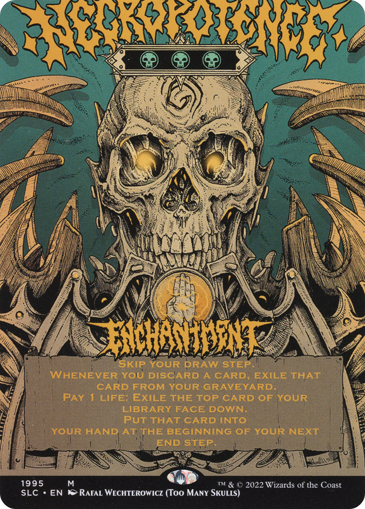 Necropotence (Borderless Alternate Art) [Secret Lair Countdown Kit]