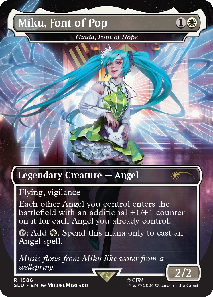MTG Secret Lair x Hatsune Miku: Winter Diva Foil MTG Secret Lair x Hatsune Miku: Winter Diva Foil