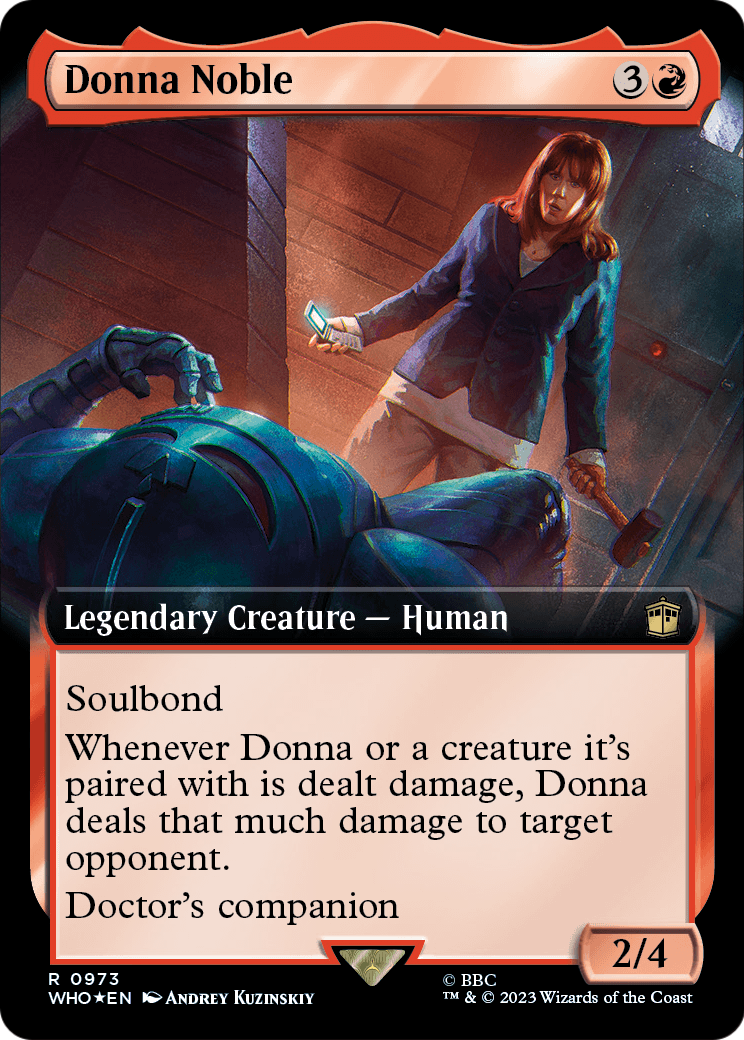 Donna Noble (Extended Art) (Surge Foil) [Doctor Who]