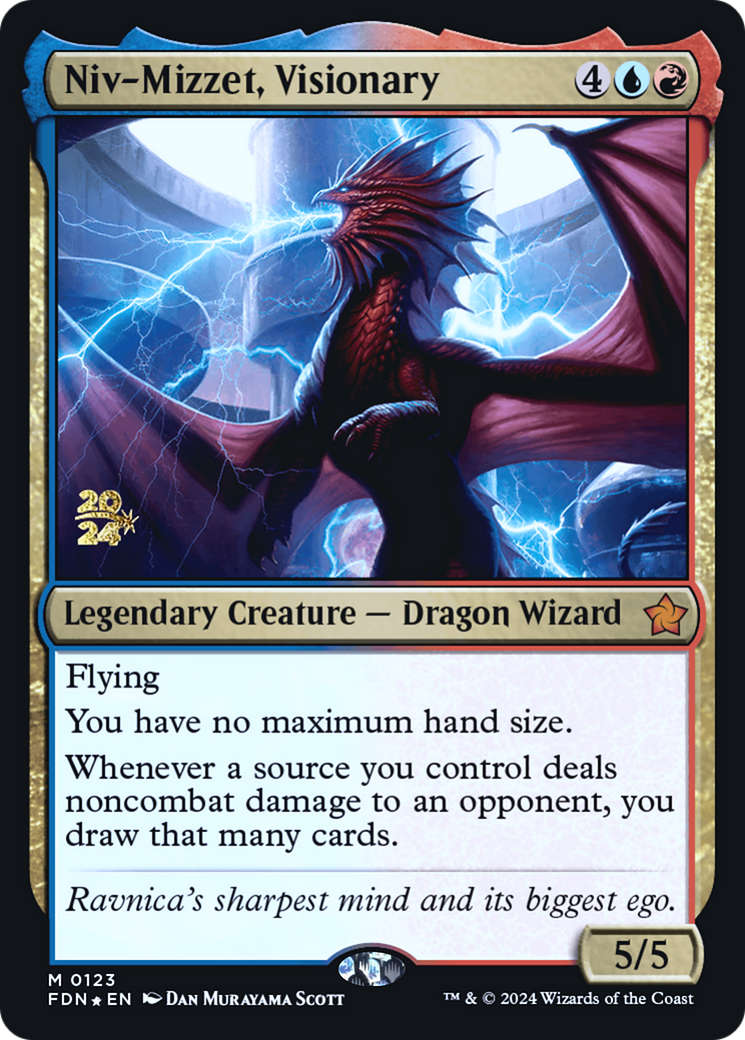 Niv-Mizzet, Visionary [Foundations Prerelease Promos]