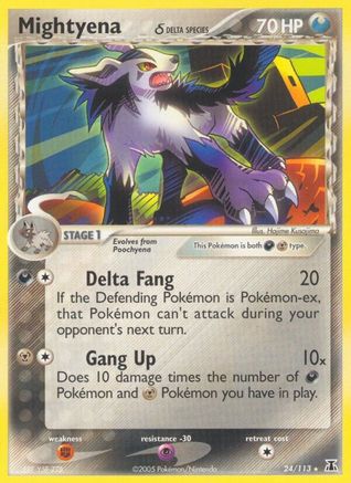 Mightyena (24/113) (Delta Species) (Stamped) [EX: Delta Species]