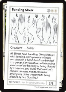Banding Sliver (2021 Edition) [Mystery Booster Playtest Cards]