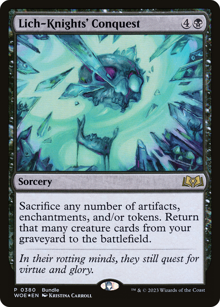 Lich-Knights' Conquest (Bundle) [Wilds of Eldraine Promos]